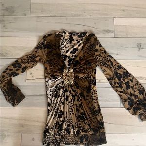 Sky leopard top/dress